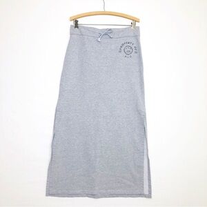 Vintage Y2K Boho, gray maxi skirt